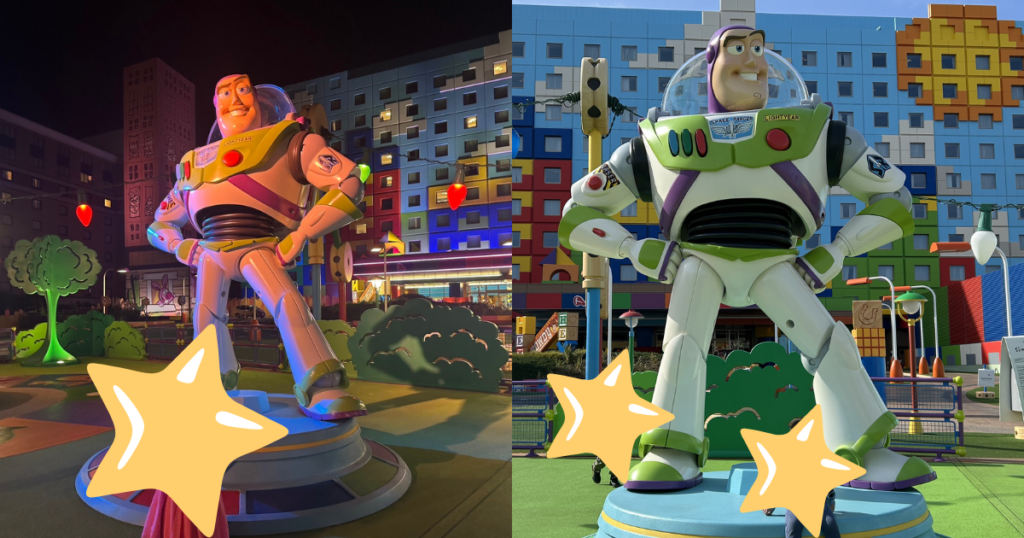 トイストーリーホテル　バズ　中庭